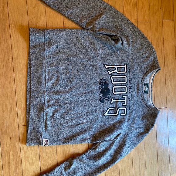 Roots crew neck sweater salt&pepper grey size L - Picture 5 of 5